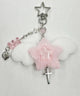 ダブルスターエンジェルキーホルダー/ピンク