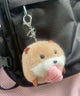 ふりふりあにまるぬいぐるみキーホルダー/ベージュ