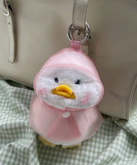レインコートあひるぬいぐるみキーホルダー