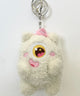 もこもこモンスターぬいぐるみキーホルダー/ホワイト