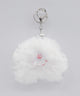 ほわほわモンスターぬいぐるみキーホルダー/ホワイト