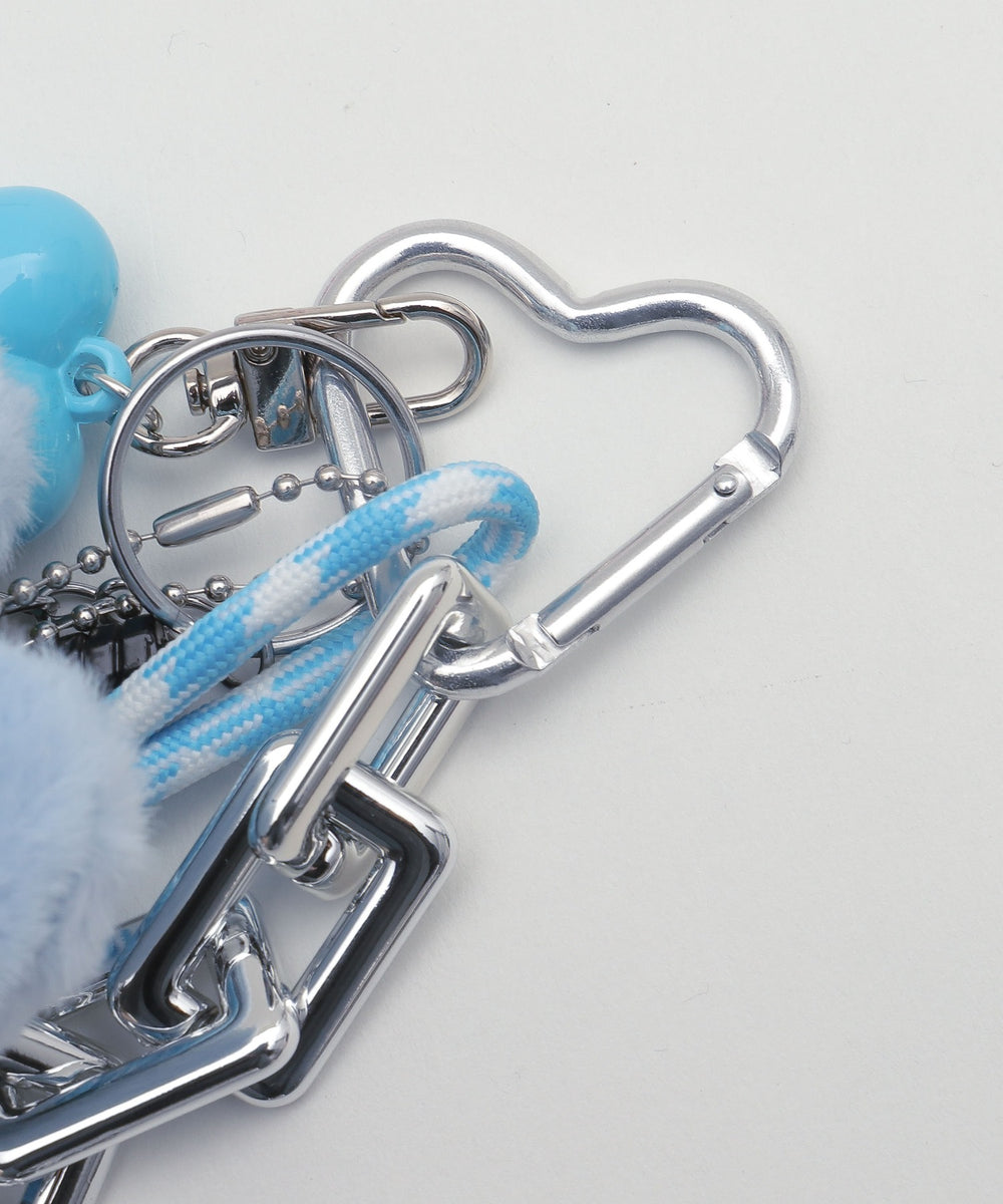 リボンウサギセットキーホルダー