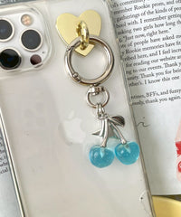 カラークリアチェリーキーホルダー