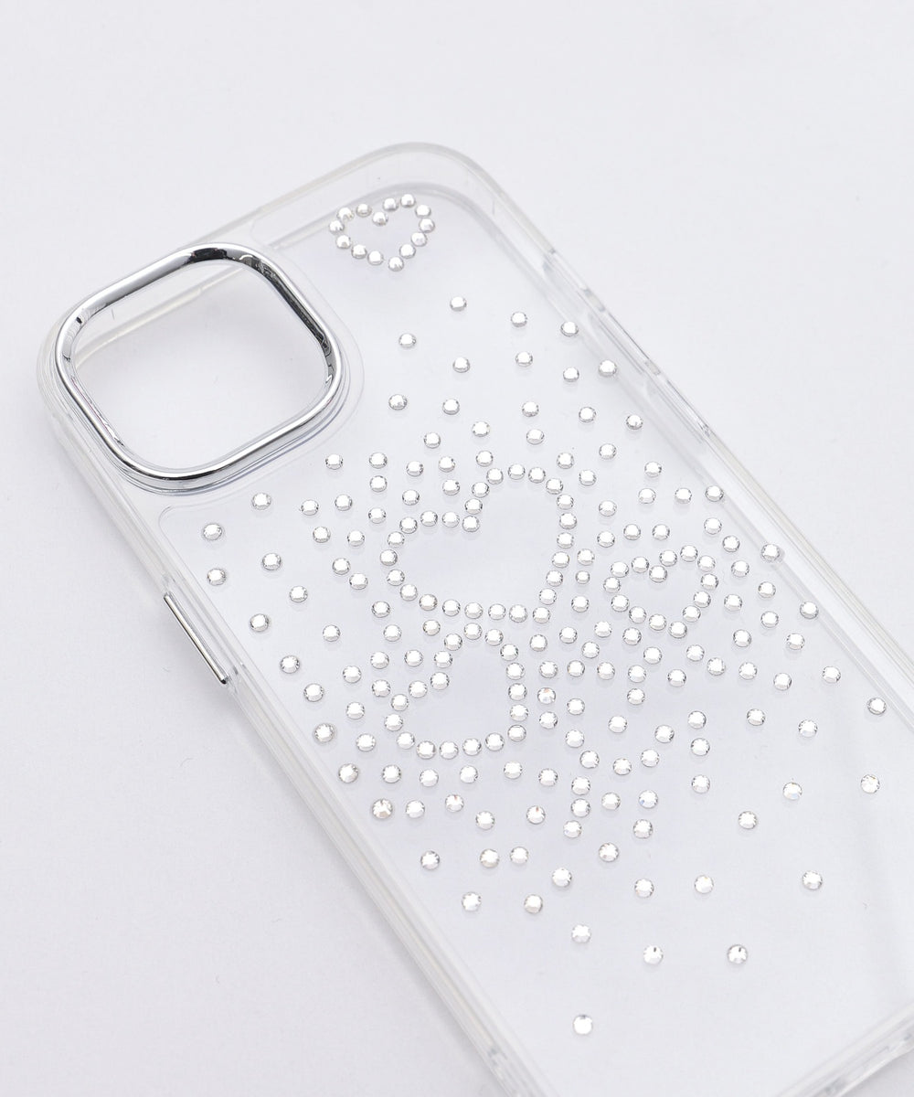 ビジューハートiphoneケース