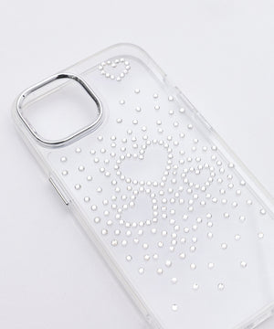 ビジューハートiphoneケース