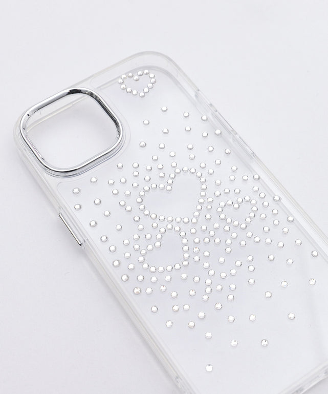 ビジューハートiphoneケース