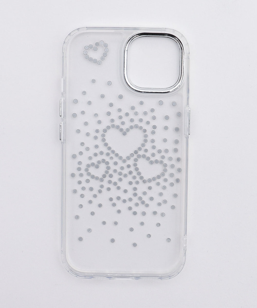 ビジューハートiphoneケース