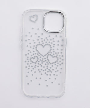 ビジューハートiphoneケース