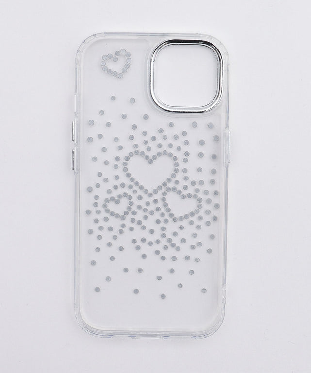 ビジューハートiphoneケース