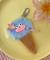 ミニデリシャスアイスクリームモンスターぬいぐるみキーホルダー