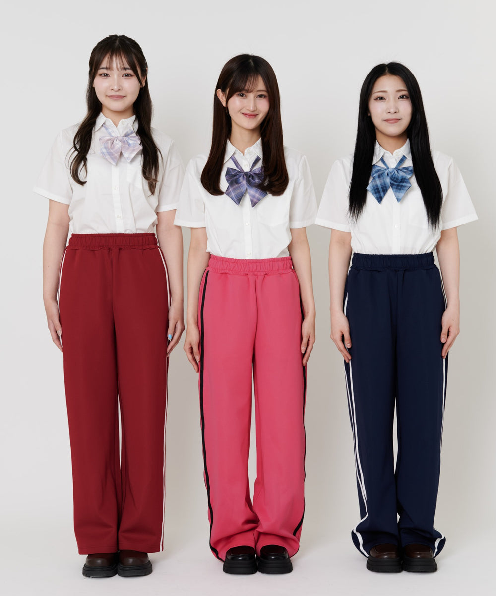 ワイン モデル:165cm ピンク モデル:157cm  ネイビー モデル:152cm