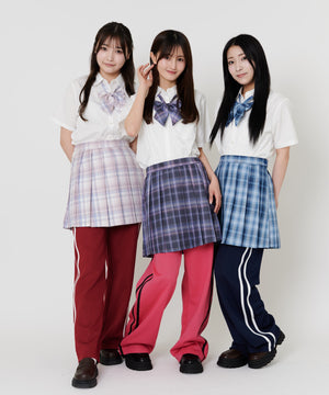 ワイン モデル:165cm ピンク モデル:157cm  ネイビー モデル:152cm