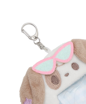 アニマルサングラスカードホルダーキーホルダー