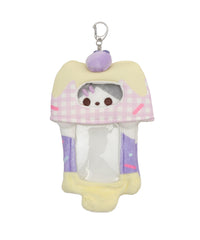 スイーツアニマルカードホルダーリールキーホルダー