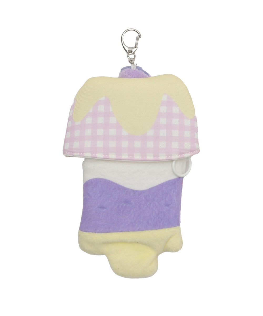 スイーツアニマルカードホルダーリールキーホルダー