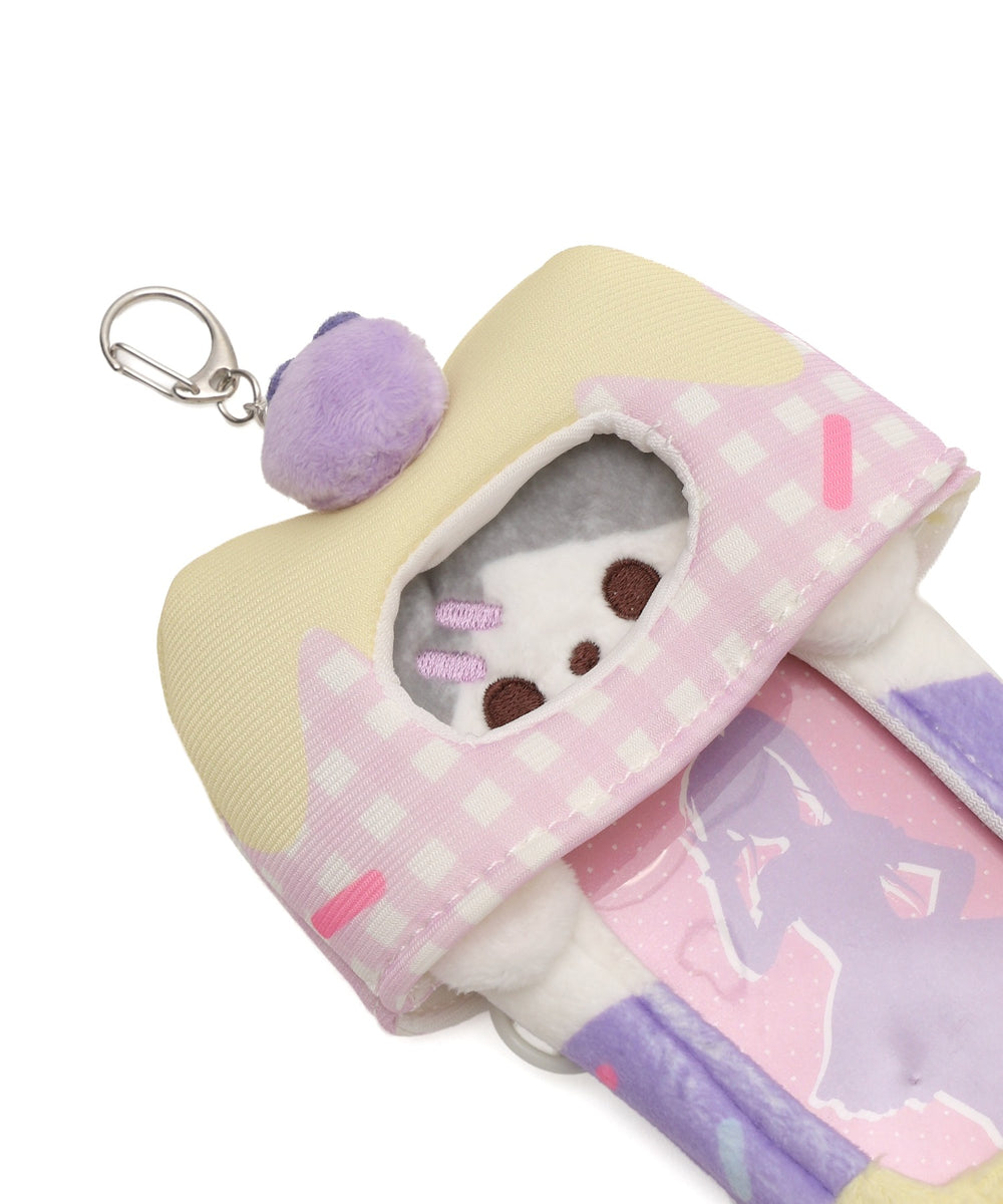 スイーツアニマルカードホルダーリールキーホルダー