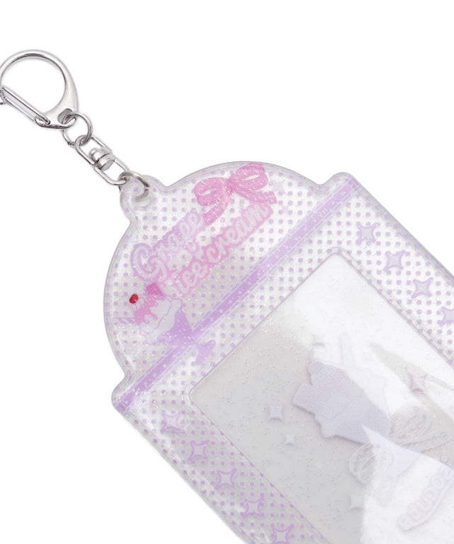 ラメクリアスイーツカードホルダーキーホルダー