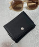 シンプルフラップミニウォレット/ブラック