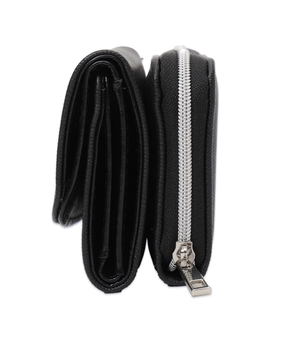 キラキラパーツフラップウォレット