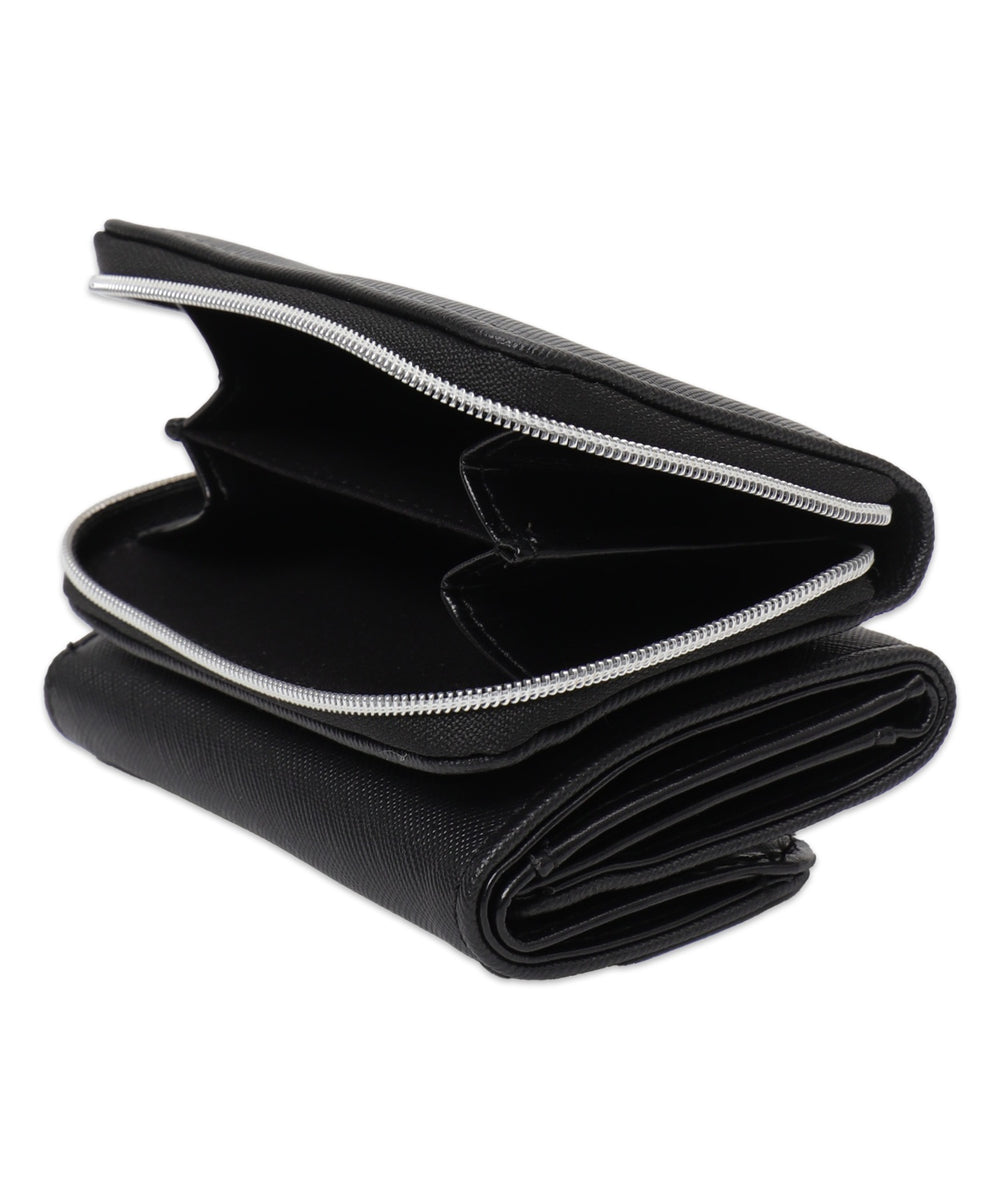 キラキラパーツフラップウォレット