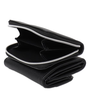 キラキラパーツフラップウォレット