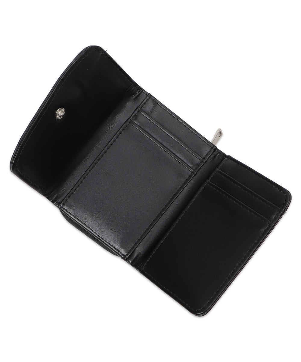 キラキラパーツフラップウォレット