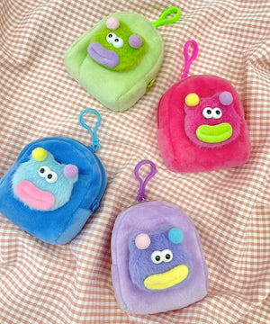 カラフルくまくまモンスターぬいぐるみポーチ