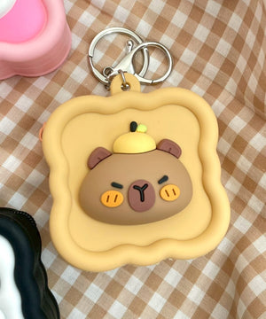 スクエアアニマルミニポーチ