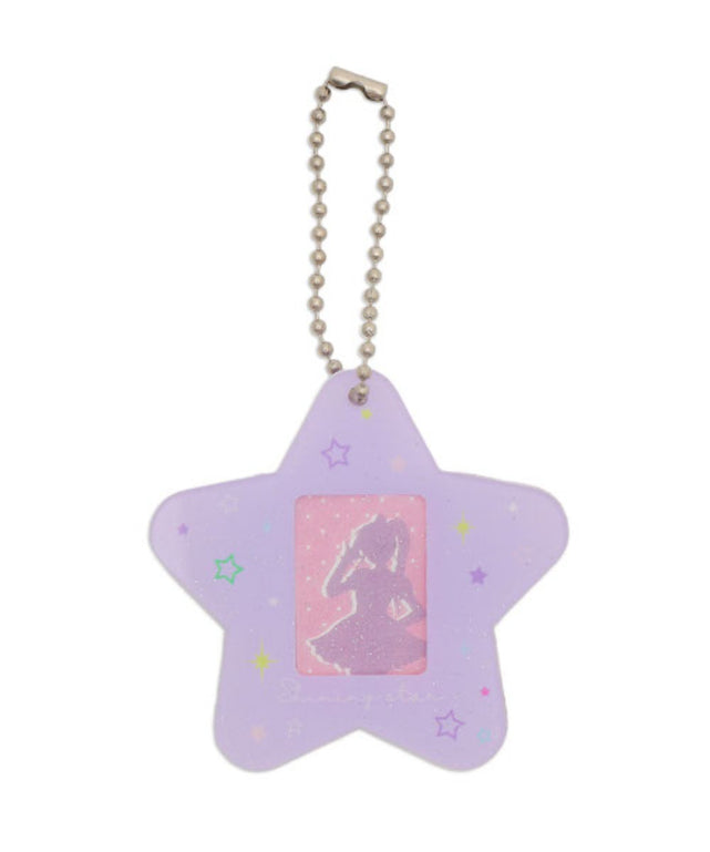 カラフルスターIDフォトケースキーホルダー