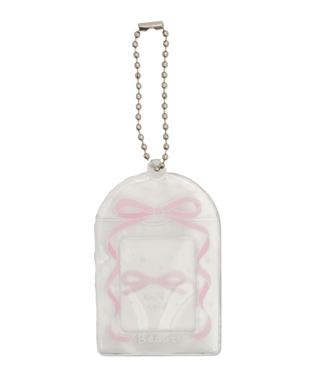 ラメクリアIDフォトケースキーホルダー