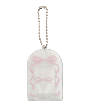 ラメクリアIDフォトケースキーホルダー