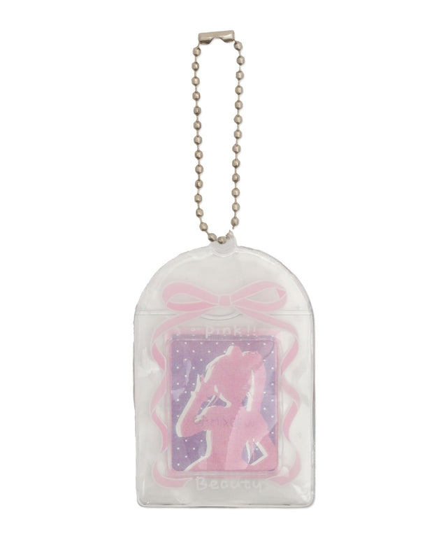 ラメクリアIDフォトケースキーホルダー