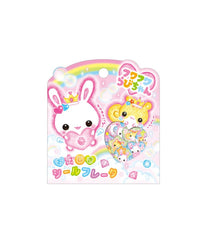 柄2：フワフワらびちゃん／ピンク / F