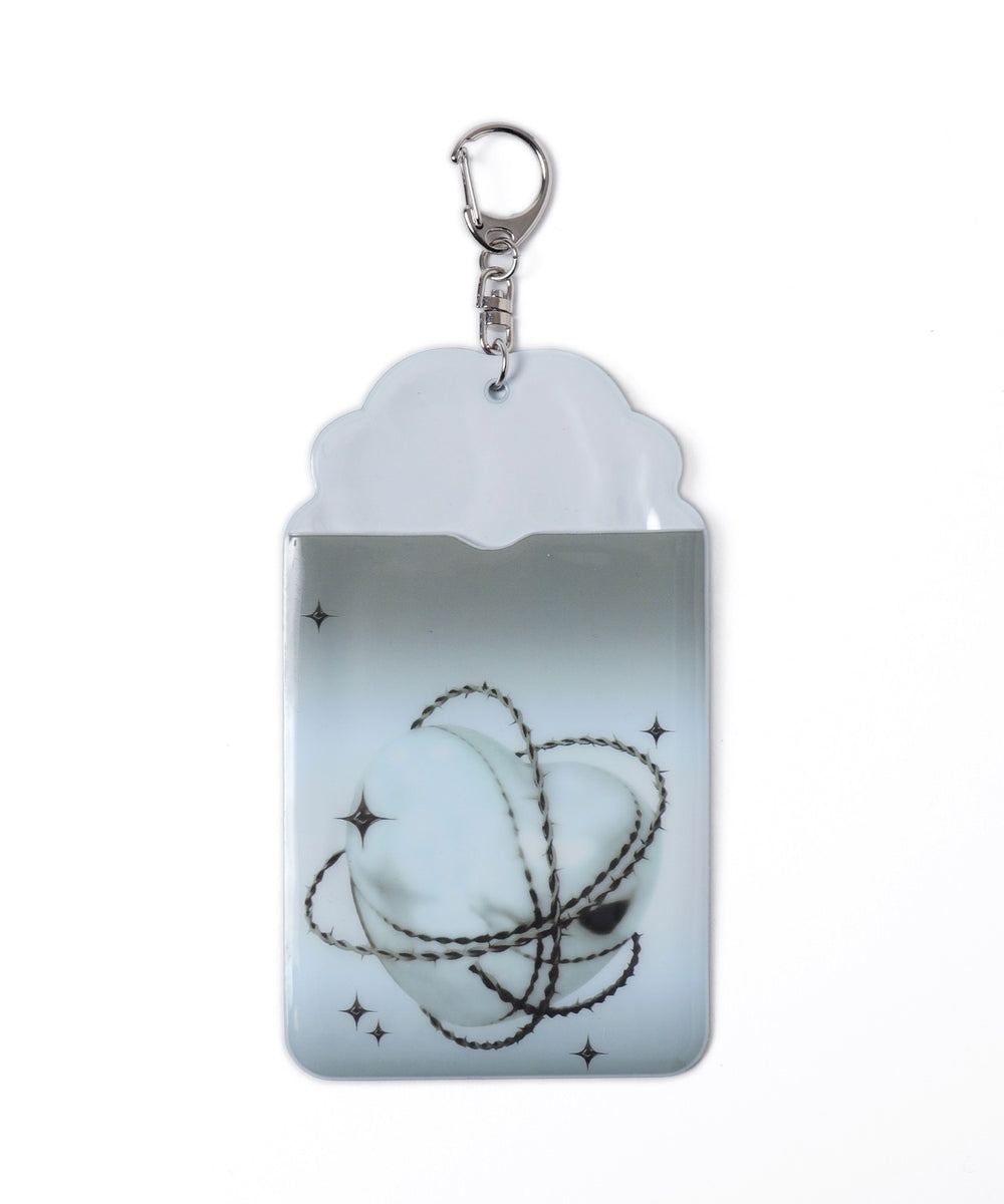 ハートグラデーションカードホルダーキーホルダー