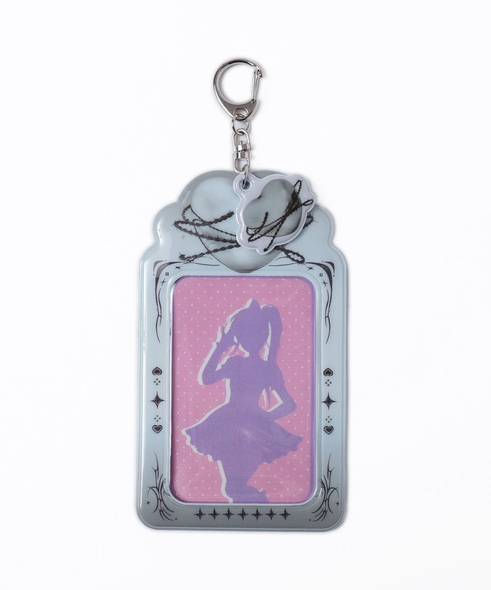 ハートグラデーションカードホルダーキーホルダー