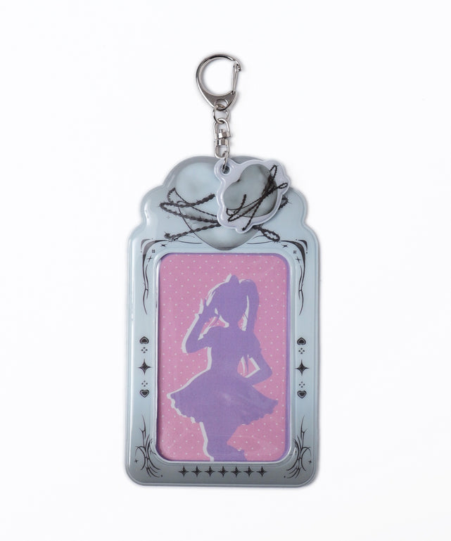 ハートグラデーションカードホルダーキーホルダー