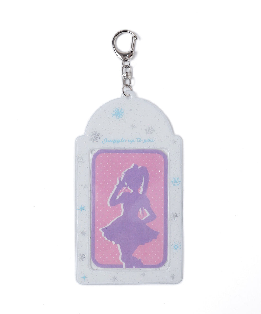 ラメクリアモチーフカードホルダーキーホルダーA