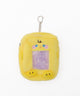 アニマルカードホルダーポーチキーホルダー/イエロー