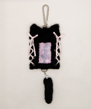 なりきりネコカードホルダーキーホルダー