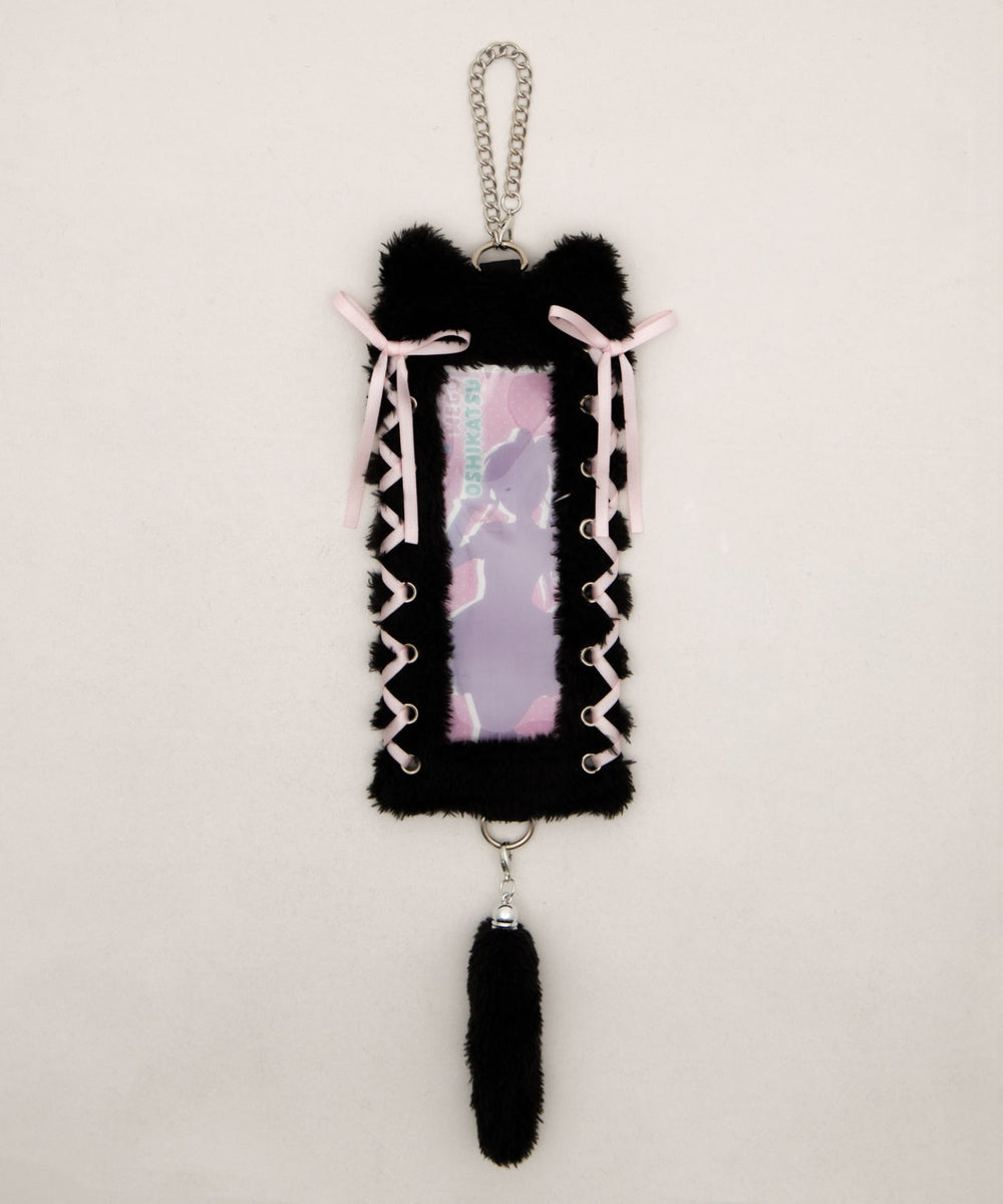 なりきりネコロングフォトケースキーホルダ－