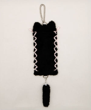 なりきりネコロングフォトケースキーホルダ－