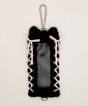 なりきりネコロングフォトケースキーホルダ－