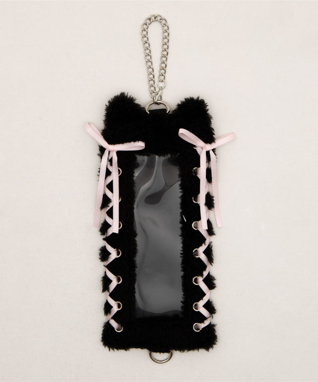 なりきりネコロングフォトケースキーホルダ－