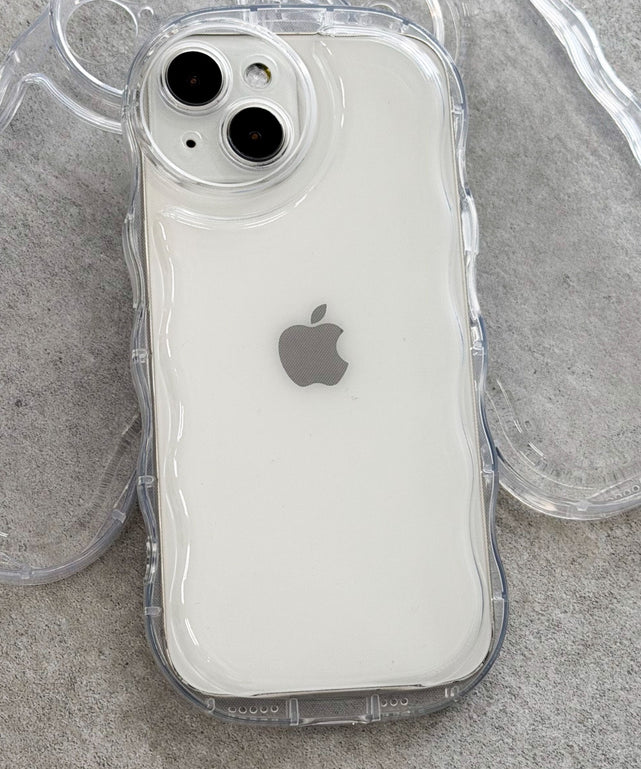 クリアウェーブiphoneケース/柄1:iphone15