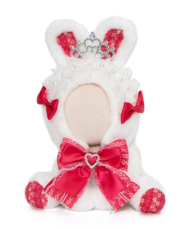 ぬいおすわりうさちゃん15cm/レッド