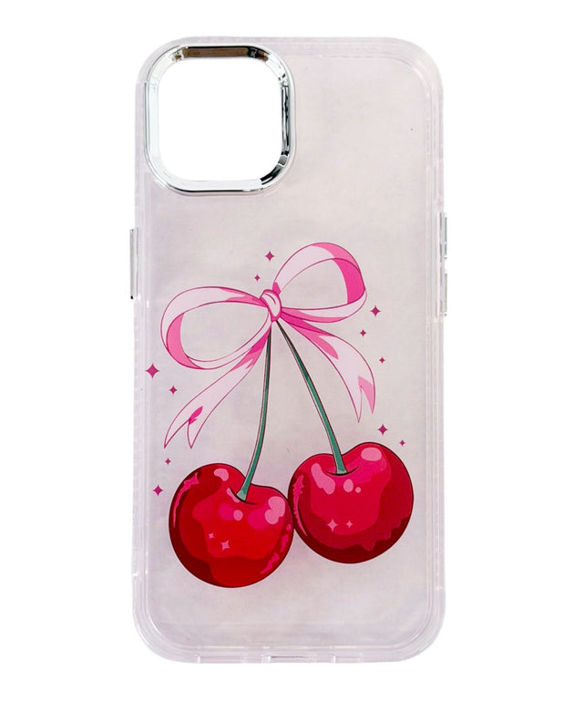 RIBBONチェリーiphoneケース/柄1:iphone15
