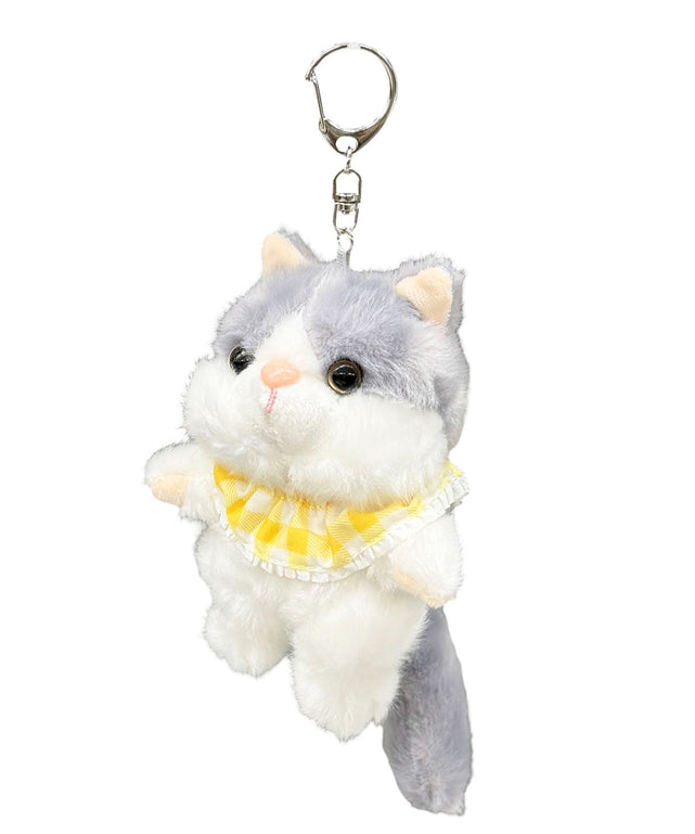 ねこちゃんぬいぐるみキーホルダー/イエロー