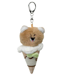アイスクリームあにまるぬいぐるみキーホルダー