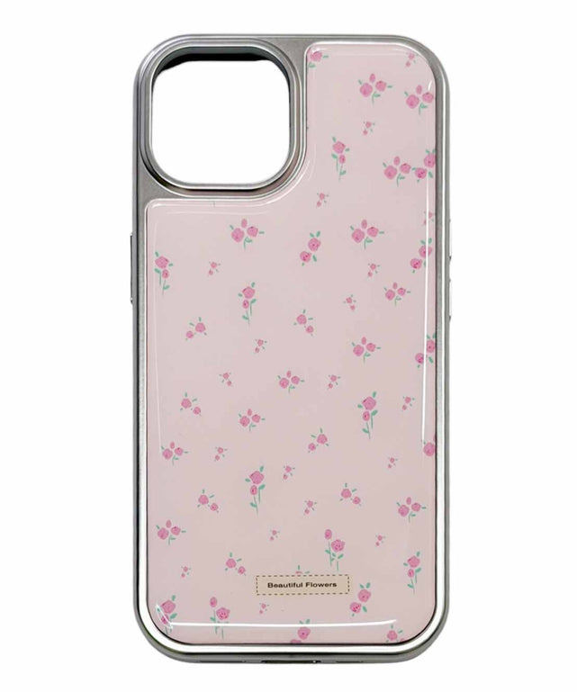 ベイビーフラワーiphoneケース(ピンク)/柄1:iphone15