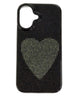 ピクセルハートiphoneケース(ブラック)/柄3:iphone17